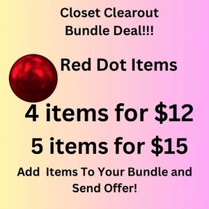 Red Dot Bundle Deal New With Tag Items!! Clearance Sale 🔴🔴🔴